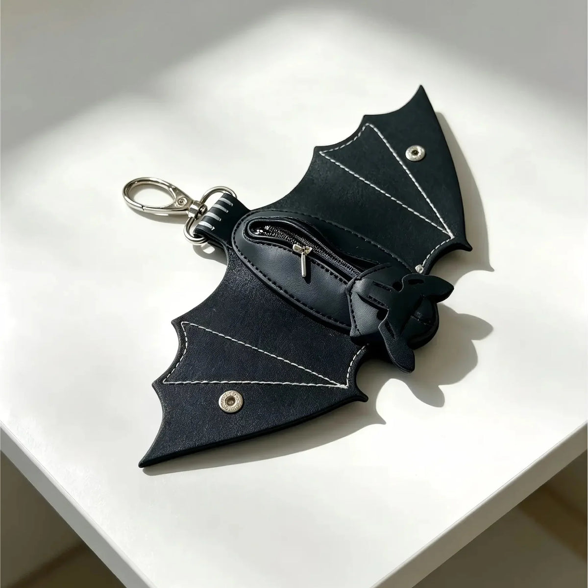 Bat Coin Purse Keychain Daily Carry Accessory