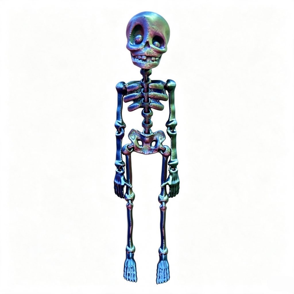 Articulated Skeleton Halloween Fridge Magnet
