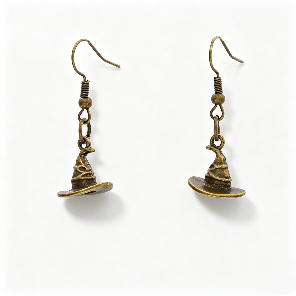 Witch Hat Halloween Dangle Earrings