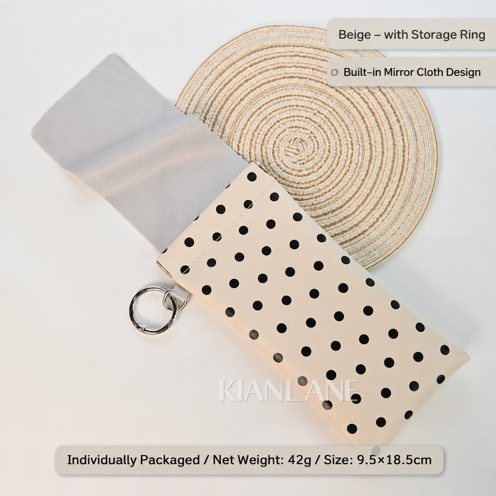 🏆75K+ SOLD!🕶️Soft PU Leather Sunglasses Pouch Elastic Opening Eyeglasses Bag