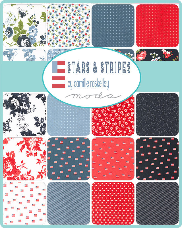 Stars & Stripes Jelly Roll | Camille Roskelley | Moda Fabrics | 50% Deposit Preorder | March 2027