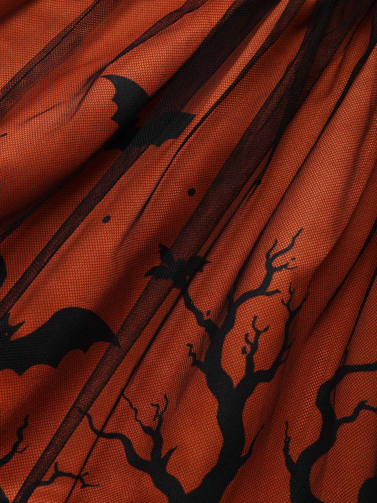 [Pre-Sale] Black 1950s Halter Sweetheart Neck Tulle Halloween Dress