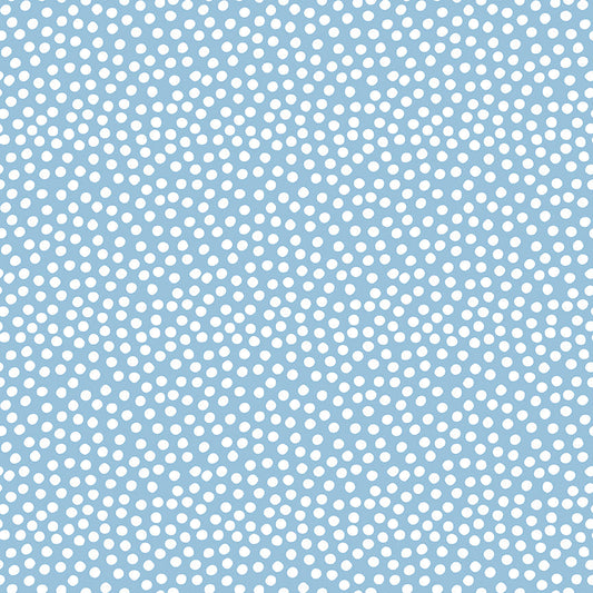 Dear Sweethearts Irregular Polka Dots Yardage – Blue | American Jane | In Stock