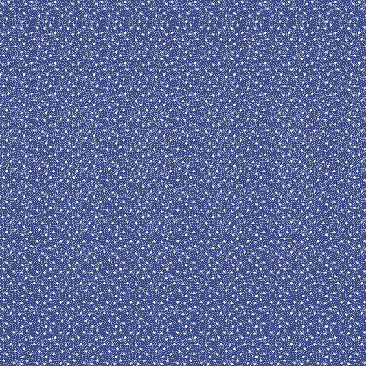 Dear Sweethearts Tiny Stars & Dots Yardage – Navy | American Jane | In Stock