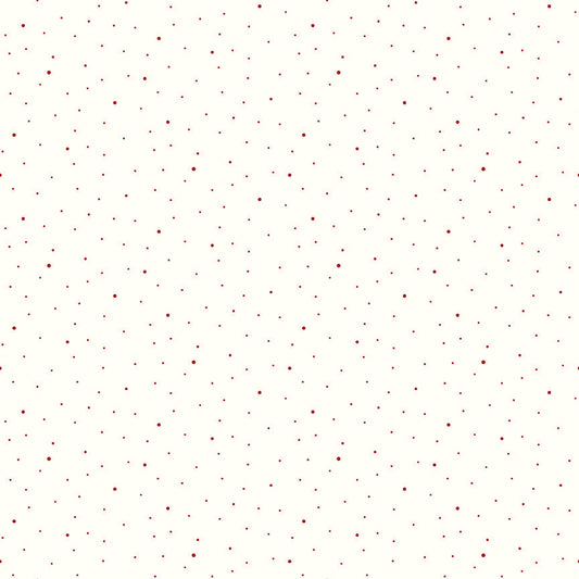 Dapple Dot Barn Red Yardage | Riley Blake Designs Basic | Sold by the Yard