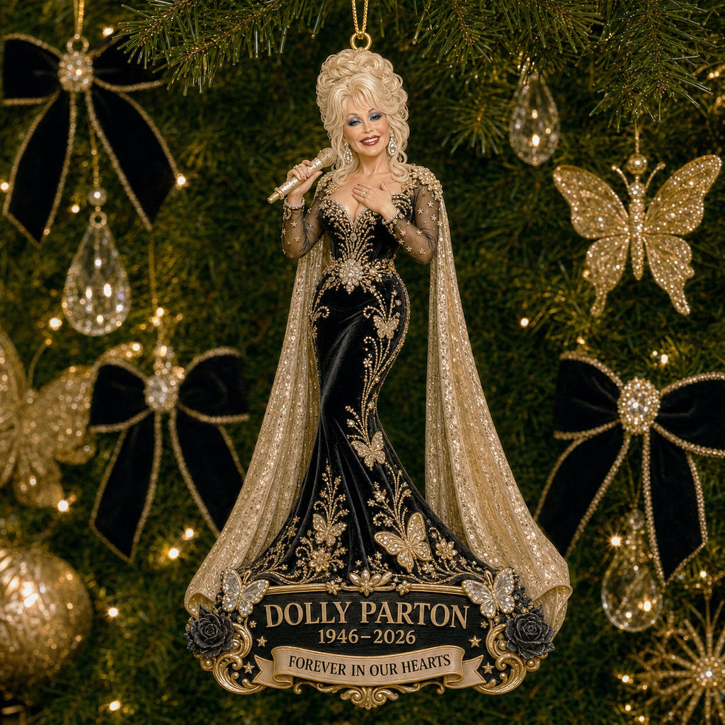 ⏰Last Day $12.99 - Dolly Parton Memorial Christmas Ornament