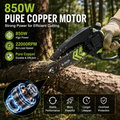 🌿 6-Inch Cordless Mini Chainsaw – Brushless 900W Pruning Saw with 2 Batteries