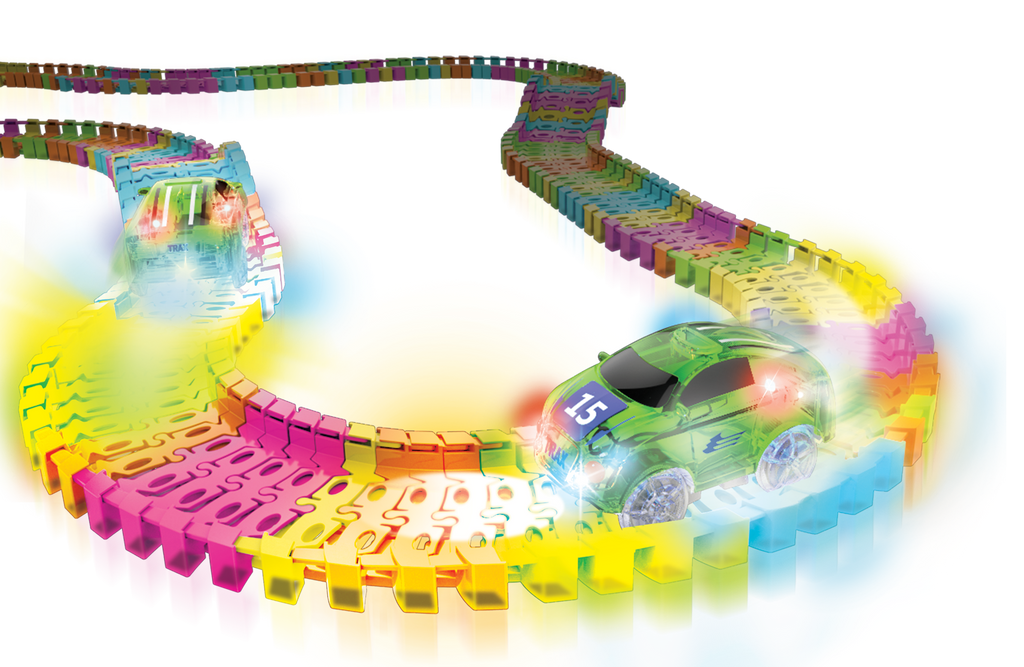 Twister Tracks 221 (11 feet) Neon Glow Track + 1 Car Set