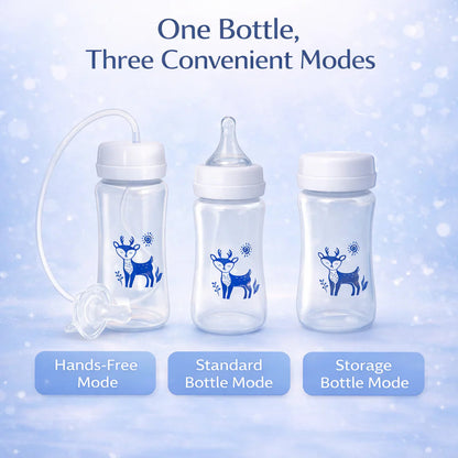 Hands-free baby bottle