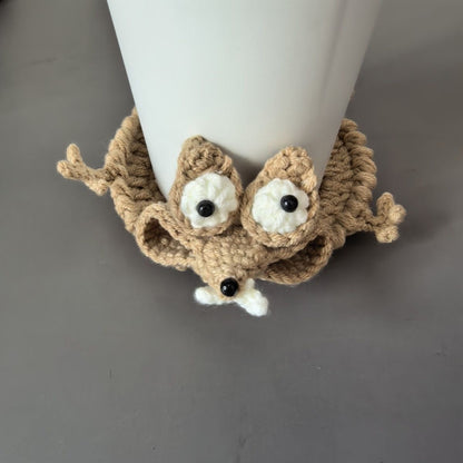 Handmade Crochet Frog Coaster – Cute Animal Cup Mat