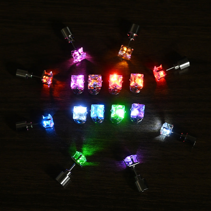 Rainbow LED Stud Earrings Halloween Party
