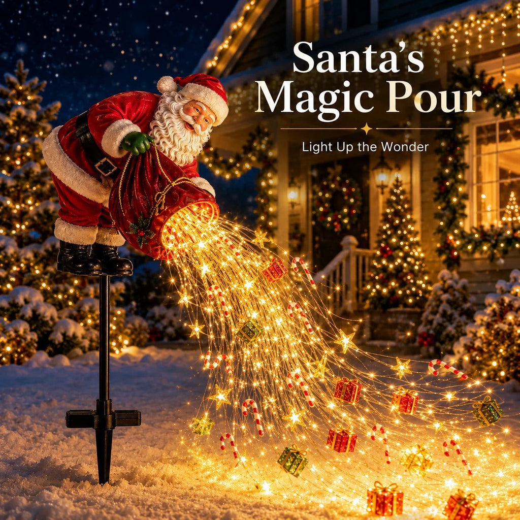 🎅Christmas Early Discount 49% Off 🎁 Santa's Magic Pour – Flowing LED Christmas Garden Light