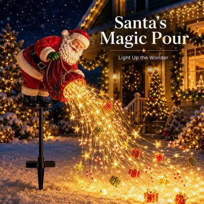 🎅Christmas Early Discount 49% Off 🎁 Santa's Magic Pour – Flowing LED Christmas Garden Light