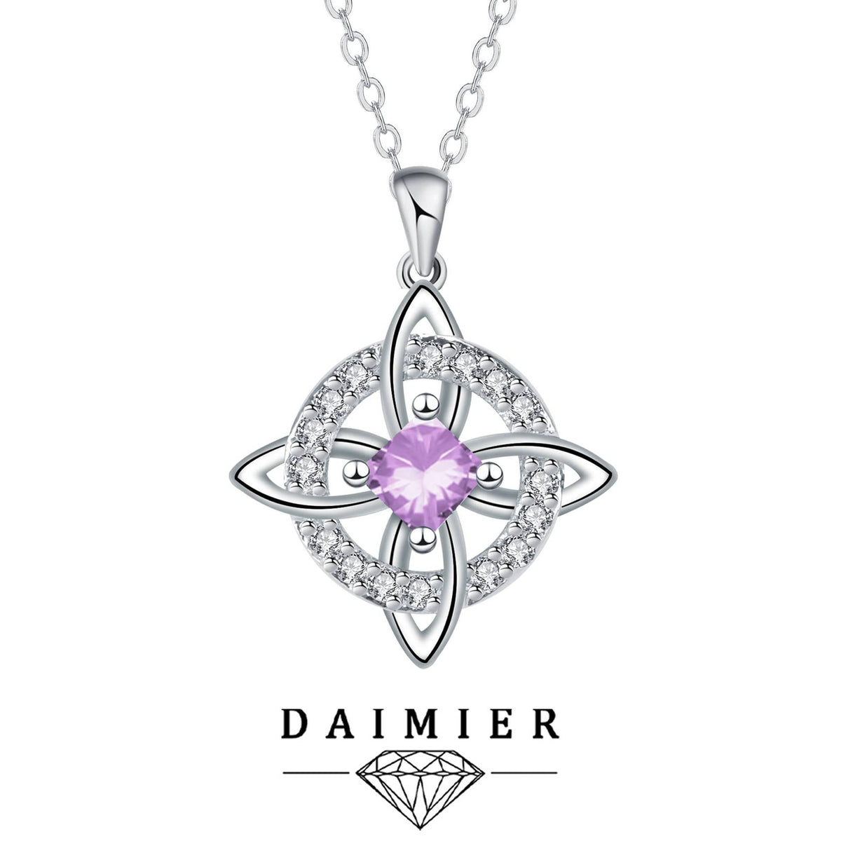 Mystical Birthstone Witches Knot Necklace – 🔮💞Protect Your Loved Ones