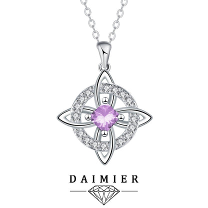 Mystical Birthstone Witches Knot Necklace – 🔮💞Protect Your Loved Ones