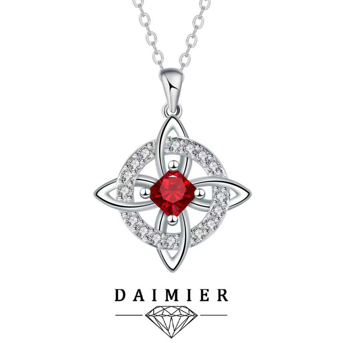 Mystical Birthstone Witches Knot Necklace – 🔮💞Protect Your Loved Ones