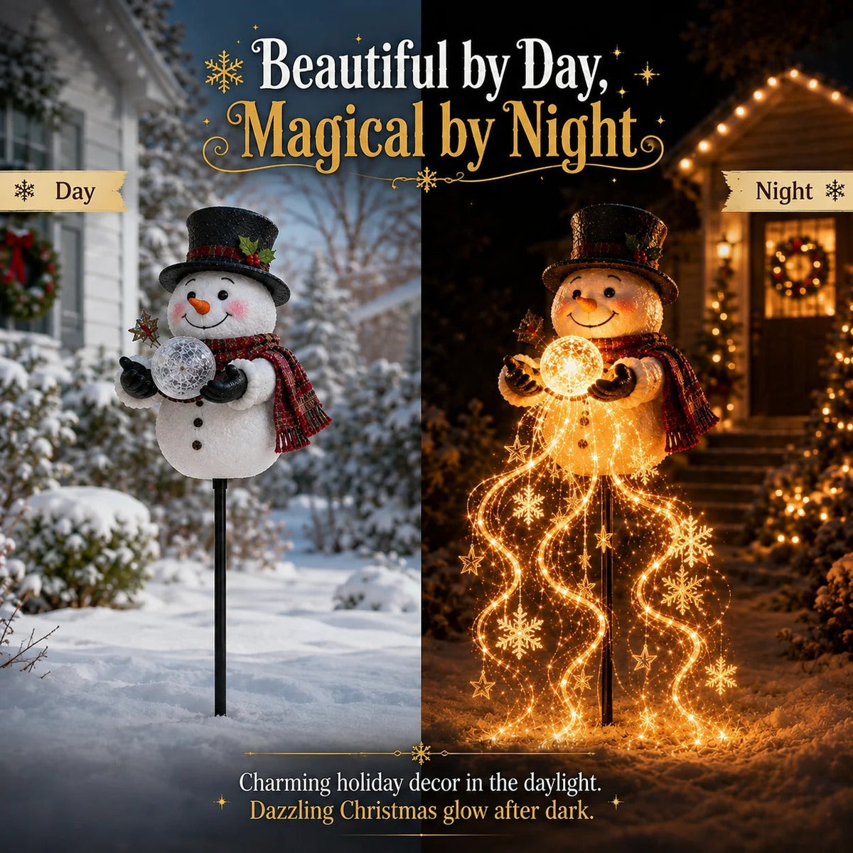 🎅Christmas Early Discount 49% Off 🎁 Santa's Magic Pour – Flowing LED Christmas Garden Light