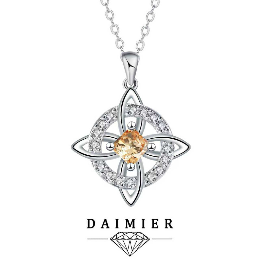 Mystical Birthstone Witches Knot Necklace – 🔮💞Protect Your Loved Ones