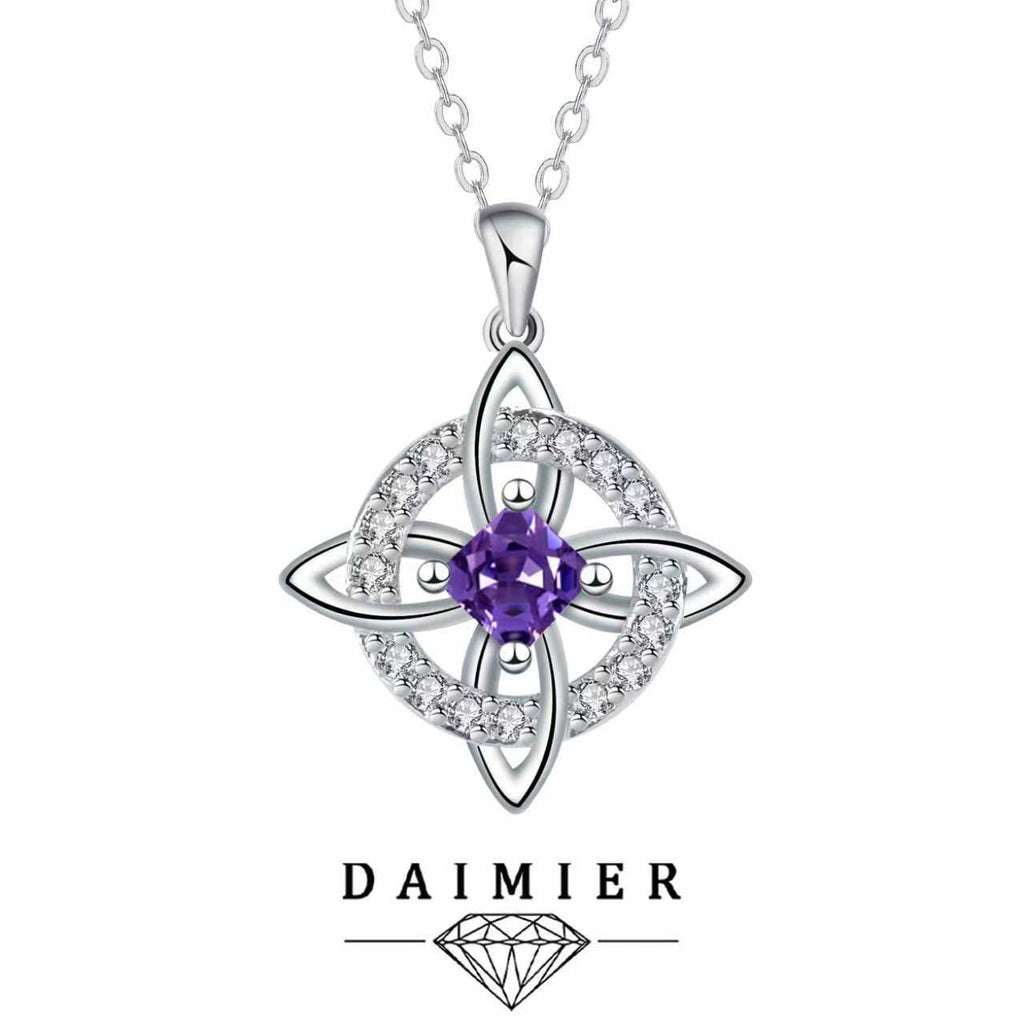Mystical Birthstone Witches Knot Necklace – 🔮💞Protect Your Loved Ones