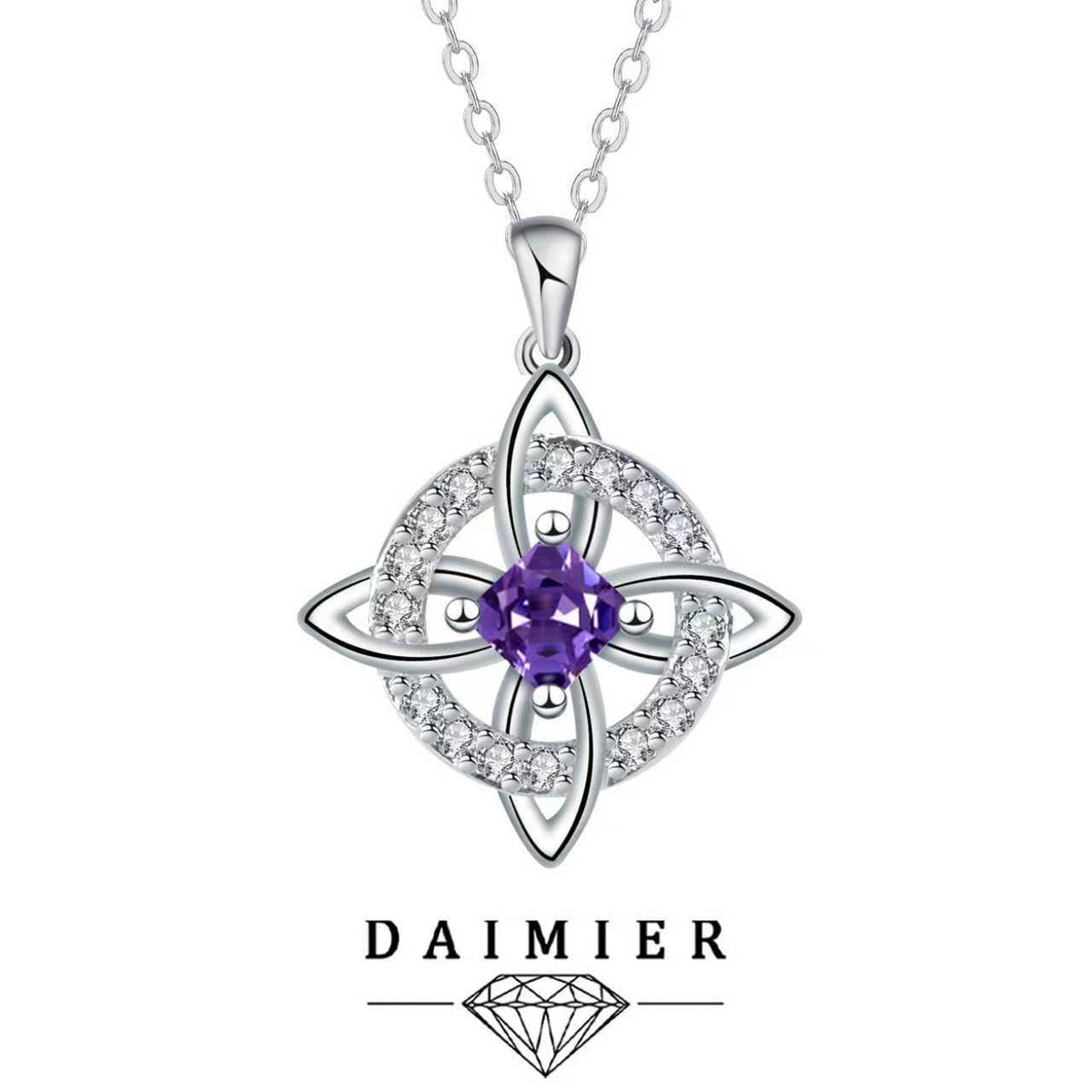 Mystical Birthstone Witches Knot Necklace – 🔮💞Protect Your Loved Ones