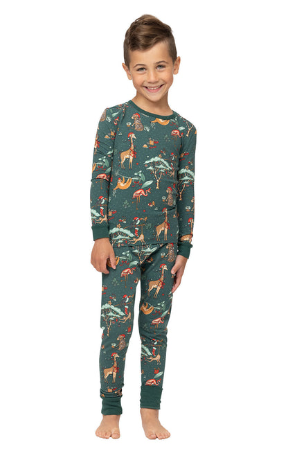 Christmas Cute Animals Matching Family Christmas Pajamas-Dog Pajamas Included