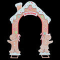 8 Ft. Gingersnap Iron Archway Christmas Decoration