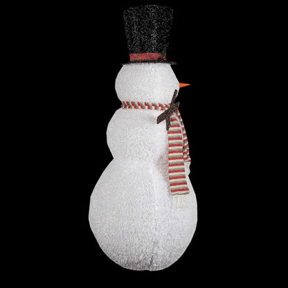 Light-Up Lantern Snowman with Top Hat Christmas Outdoor Yard Decoration