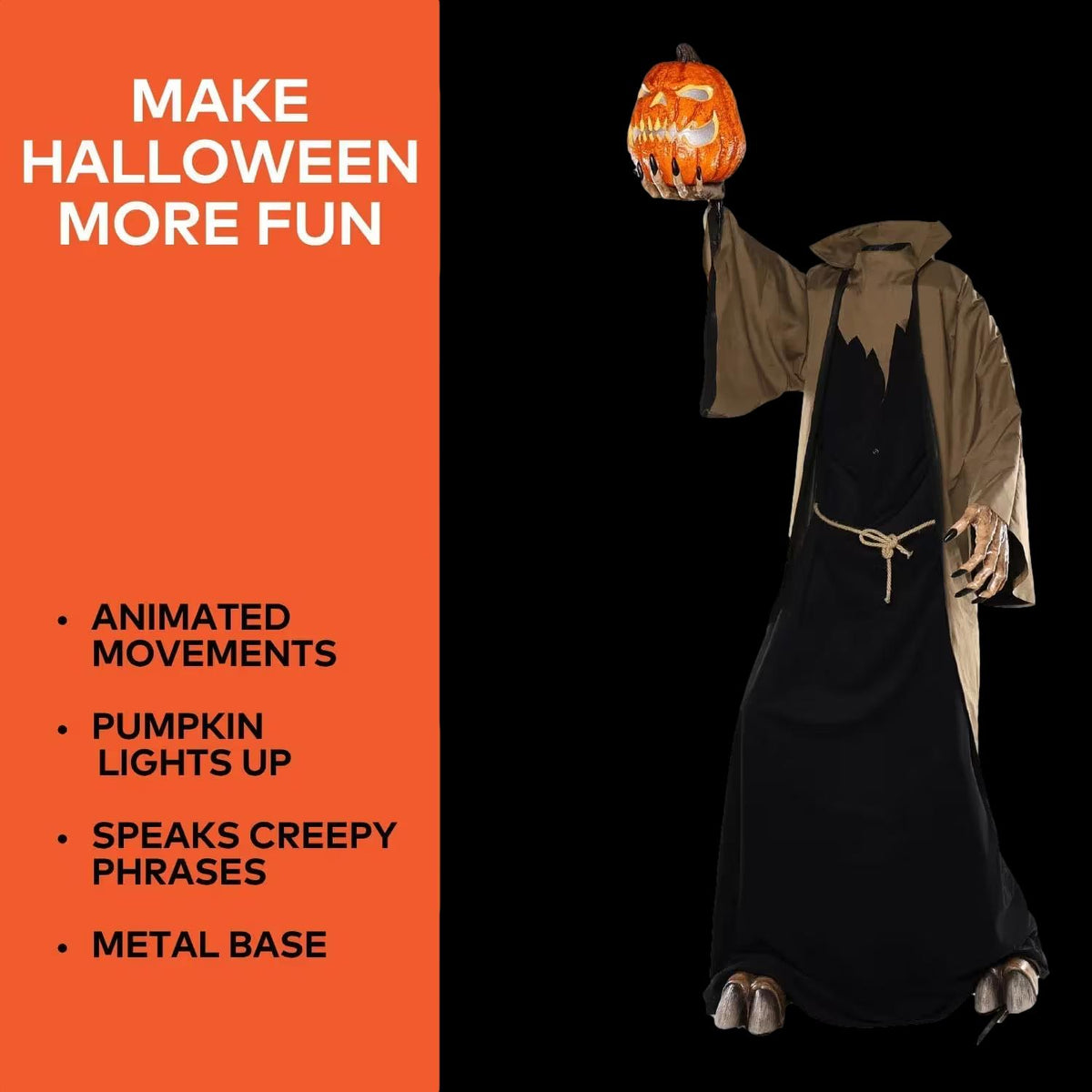 9' Light-Up Night Dweller Halloween Animatronic Decoration
