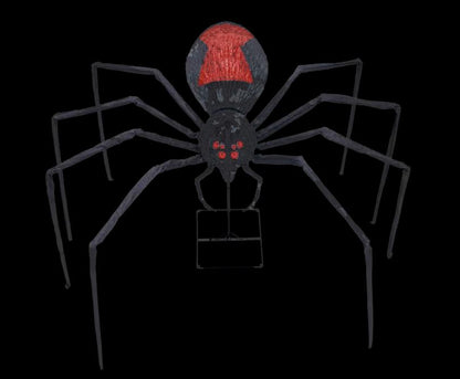 8' Black Widow Spider Decoration