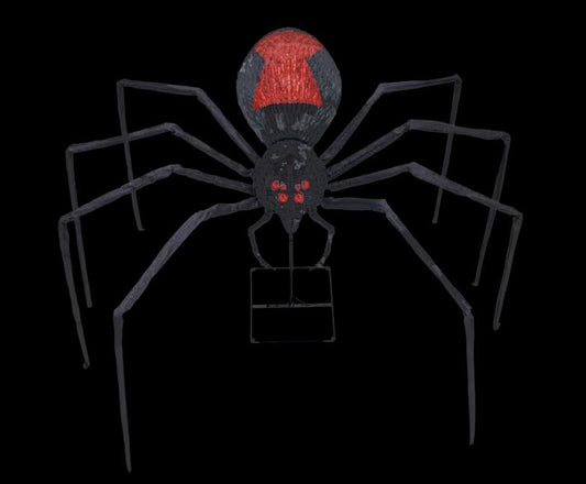 8' Black Widow Spider Decoration
