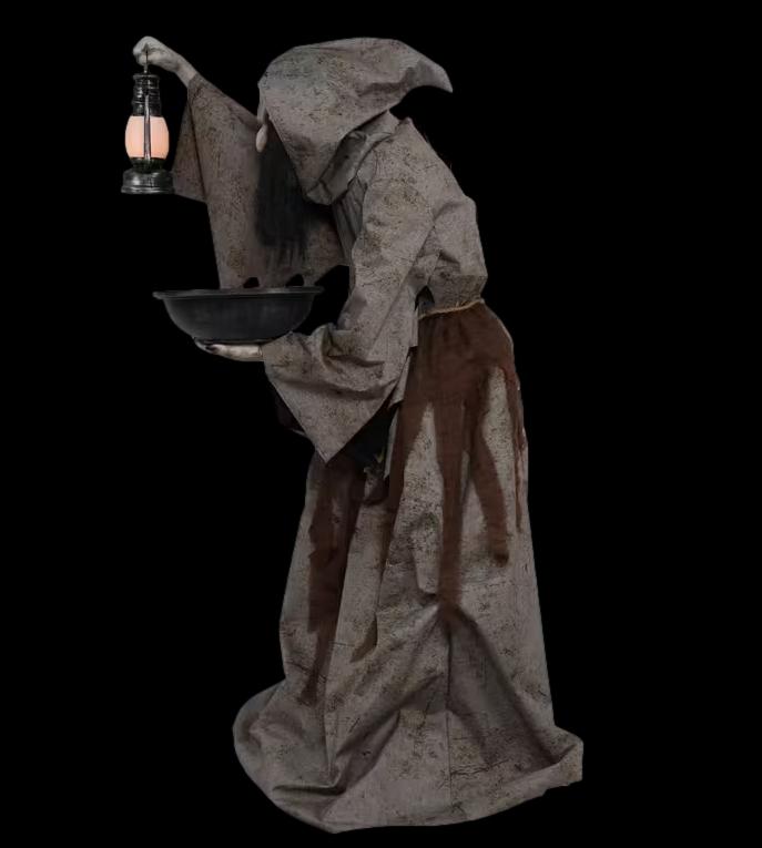 6' Light-Up Mildred the Wicked Witch Halloween Animatronic Decoration