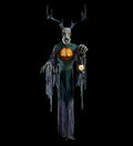 Skeleton Forest Creature with Horns Halloween Animatronic Decoration