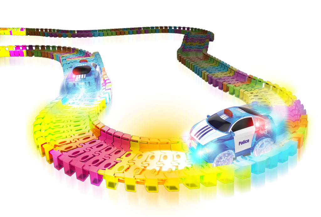 Twister Tracks 221 (11 feet) Neon Glow Track + 1 Car Set