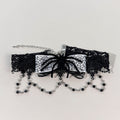 Halloween Spider Web Bow Lace Choker