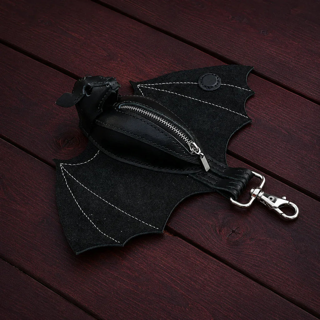 Bat Coin Purse Keychain Daily Carry Accessory