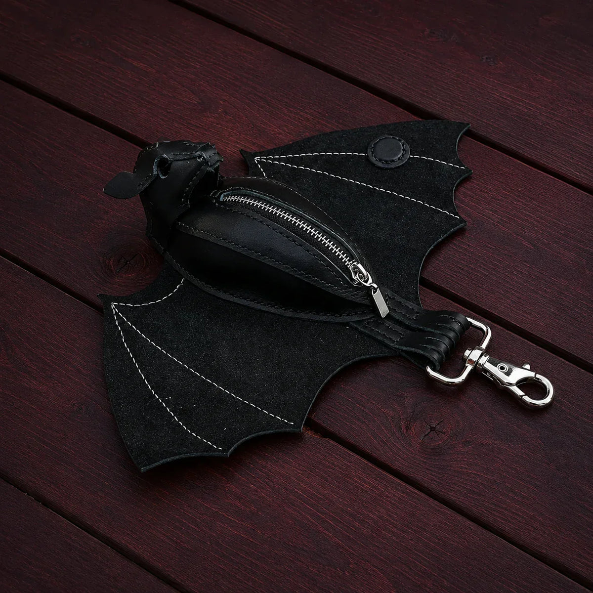 Bat Coin Purse Keychain Daily Carry Accessory