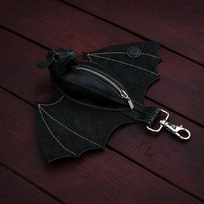 Bat Coin Purse Keychain Daily Carry Accessory