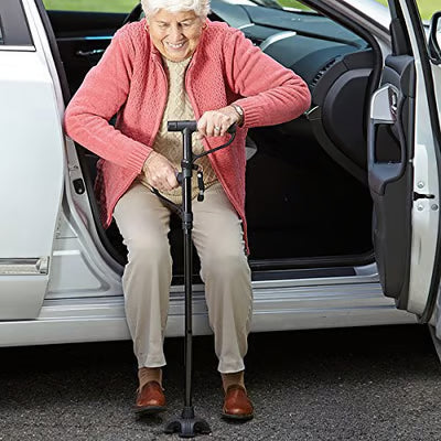 Aluminum Alloy LED Foldable Walking Stick | Non-Slip, Lightweight & Portable