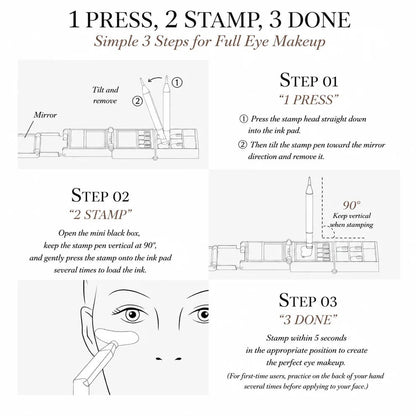 💖Hot 50% OFF🌹Black Box 3‑in‑1 Eye Makeup Stamp Kit