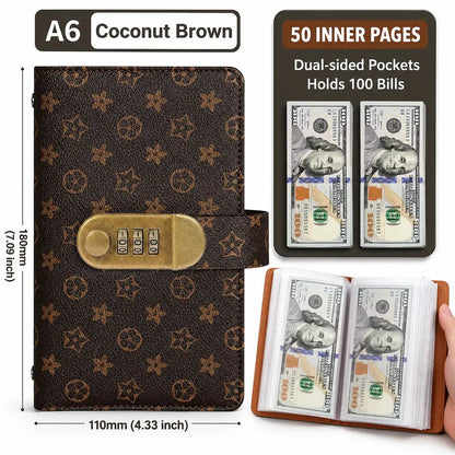 2026 Hot Sale💰🔐 A6 Cash Savings Binder with 3-Digit Lock – Budget. Save & Stay Organized