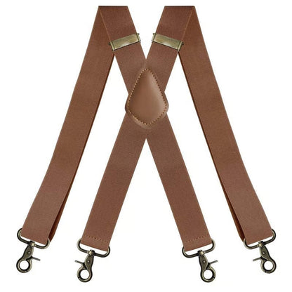 📏 Adjustable Work Suspenders | Classic X-Back Support
