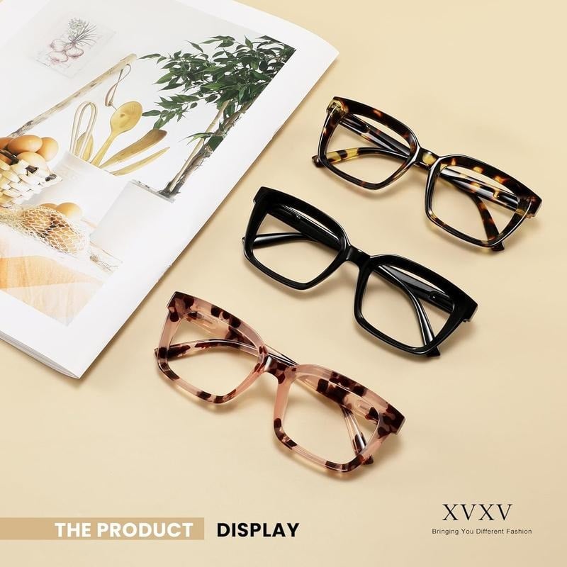 🔥Hot Sale - ✨👓3 Pack Tortoiseshell Reading Glasses – Blue Light Blocking Oversized Square Readers (🔥Buy 2 Get EXTRA  10％ OFF)