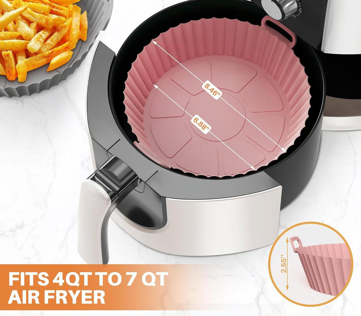 🔥Air Fryer Silicone Baking Tray🍟