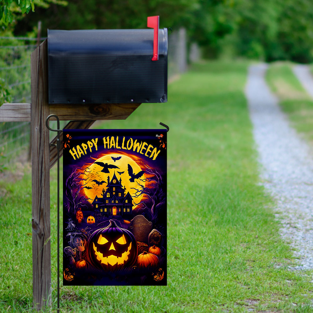 Happy Halloween Pumpkin Flag