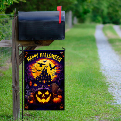 Happy Halloween Pumpkin Flag