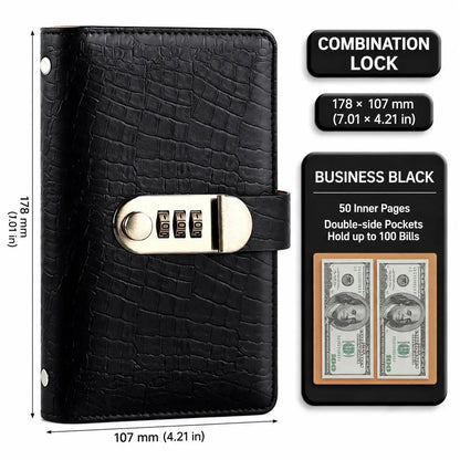 2026 Hot Sale💰🔐 A6 Cash Savings Binder with 3-Digit Lock – Budget. Save & Stay Organized