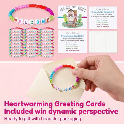 🔥Last Day 49% OFF - ✨🌈 Welcome BeadBracelets - StrengthenClassroom Friendship & SpreadWarm Kindness!