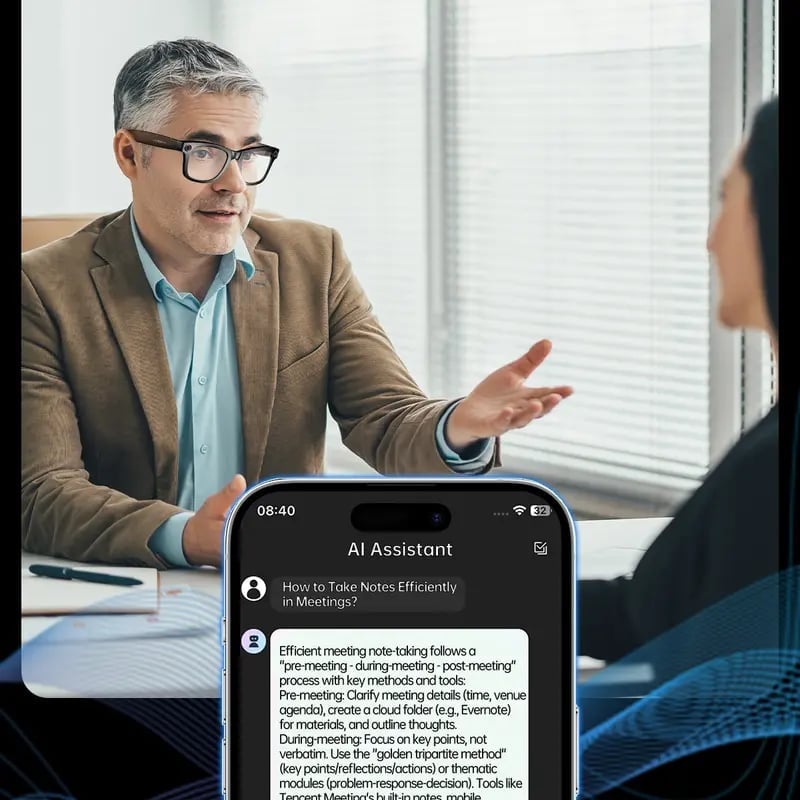 🔥LAST DAY SALE 49% OFF-✨👓Smart AI Translation Camera Bluetooth Glasses—8 MP Pixels. 160+ Languages. Real-Time Translation