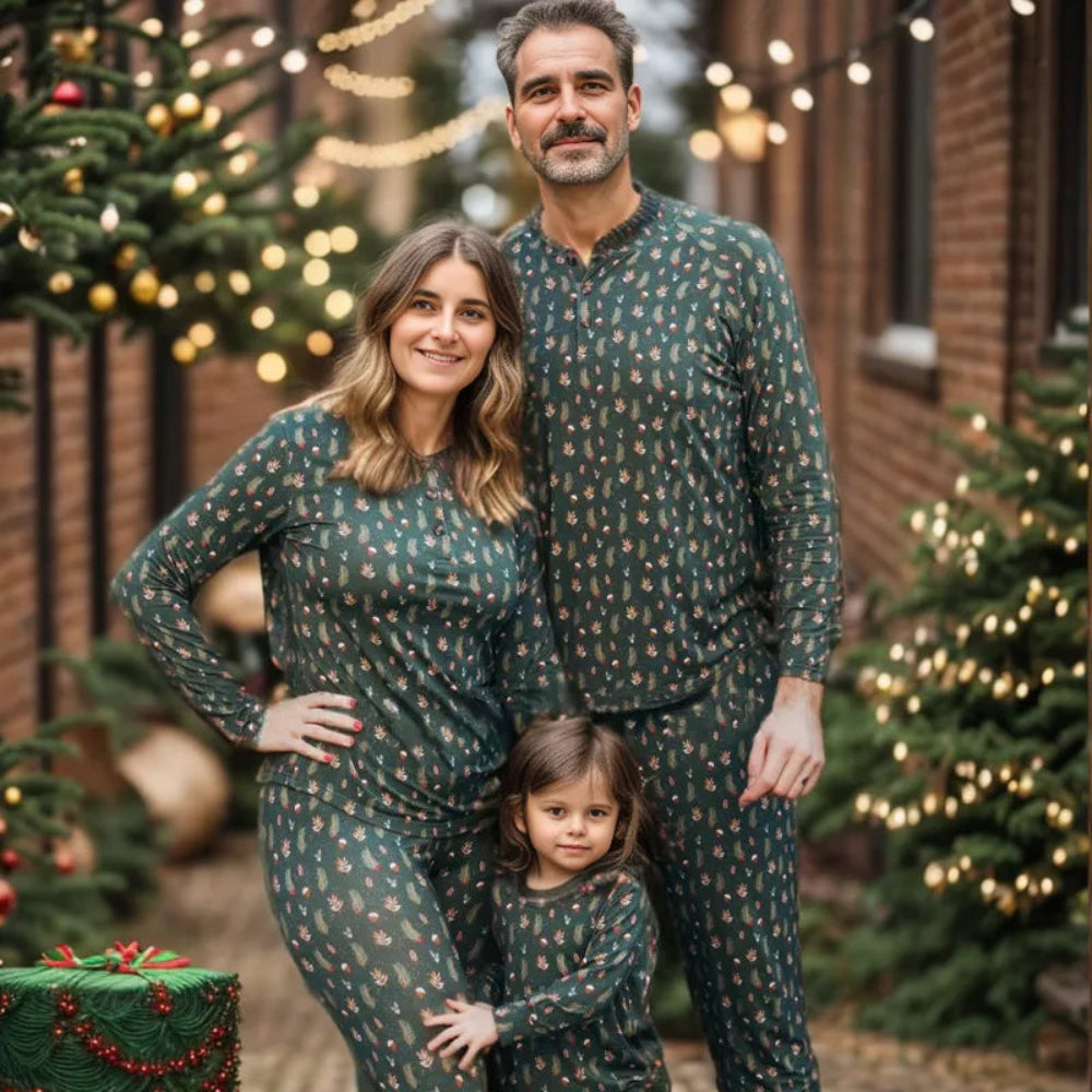 Christmas Tree Matching Family Christmas Pajamas-Dog Pajamas Included