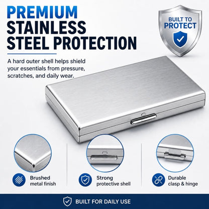 💳RFID Blocking Metal Card Holder